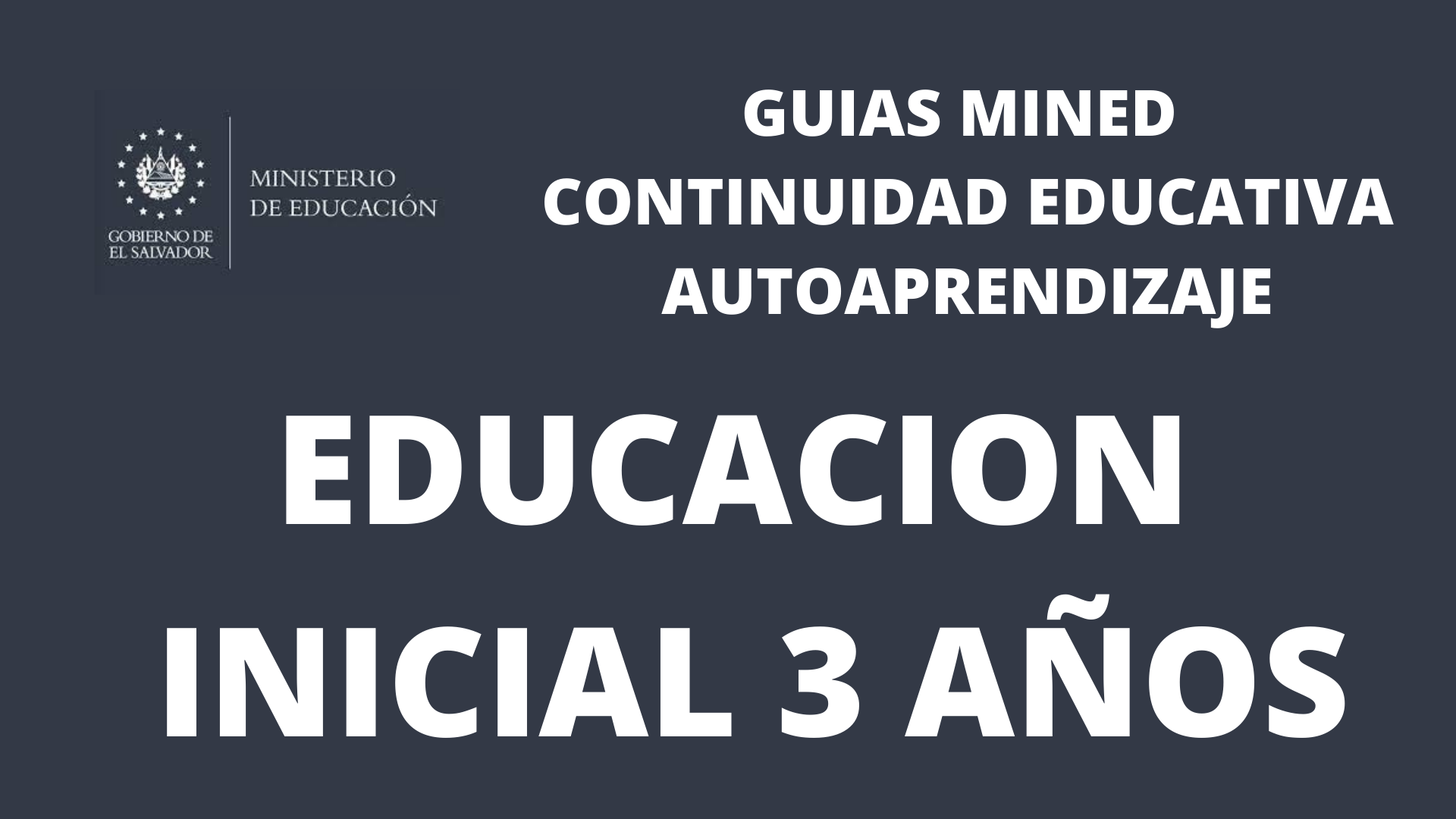 Guias MINED 2022 Educacion Inicial 3 Años