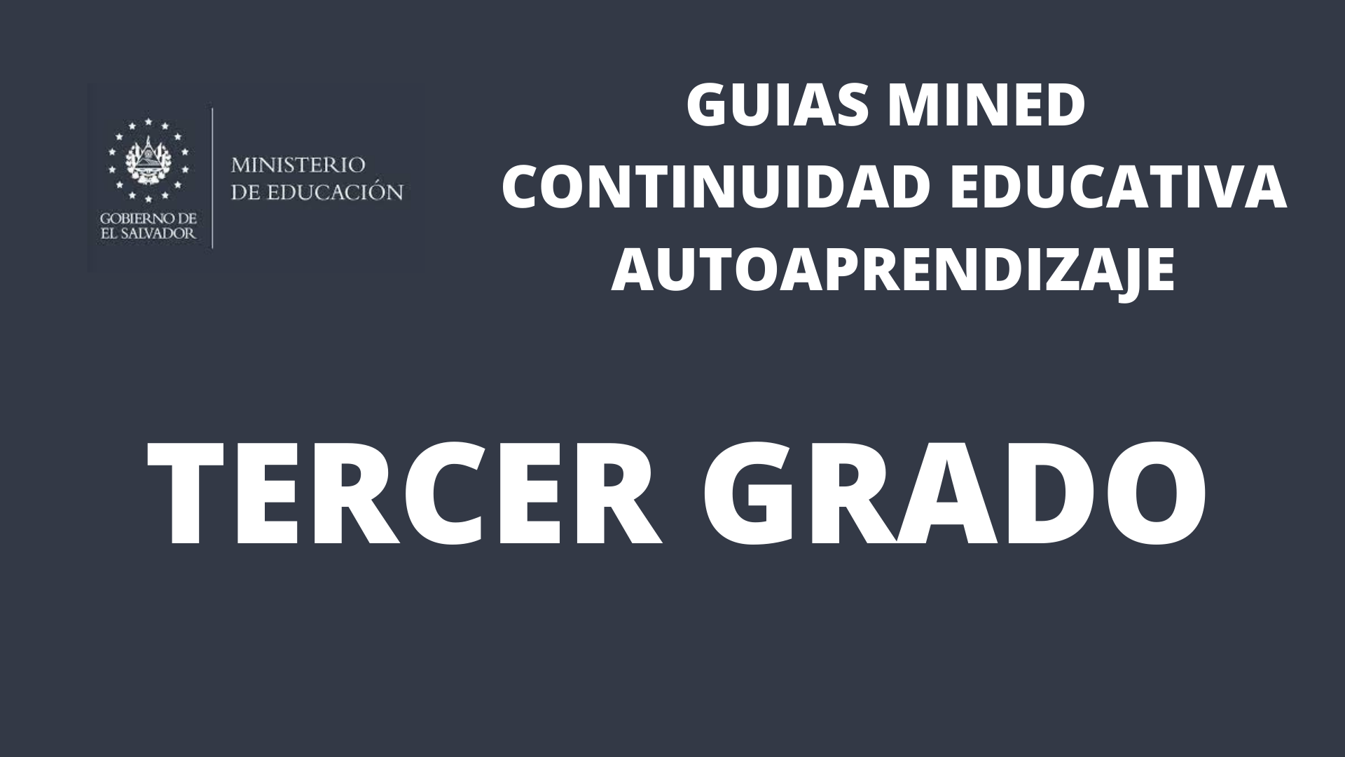 Guias MINED 2022 Tercer 3 Grado